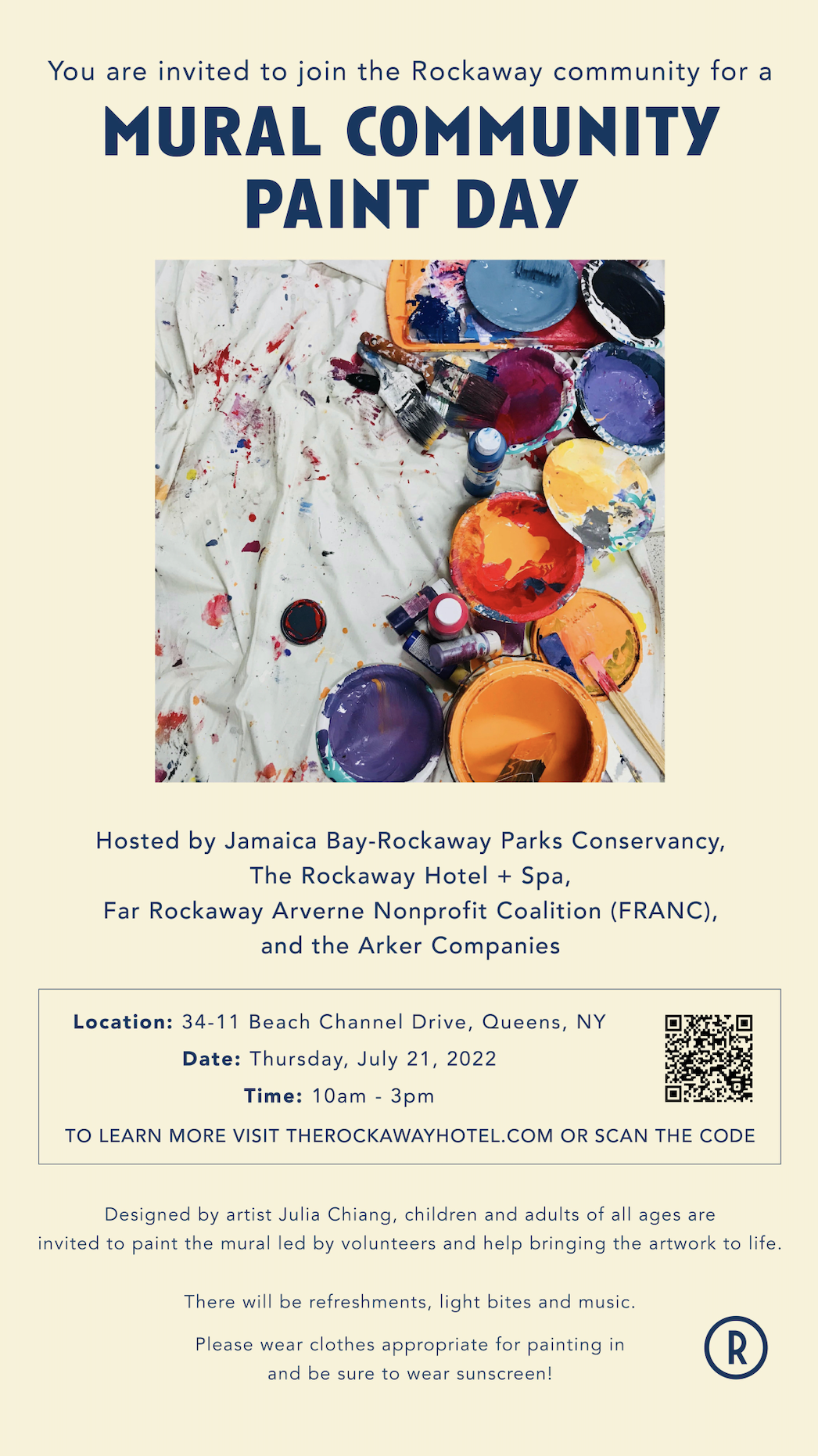 Community Paint Day at The Rockaway Hotel + Spa was posted to the calendar